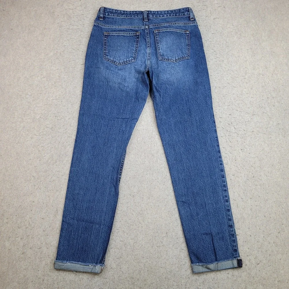 Abercrombie Fitch Jeans Womens 28 Ankle‎ Straight Signature Collection Dark Wash
